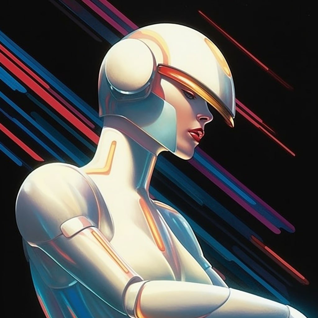sergio_stefano_a_iridescent_futuristic_android_wears_a_ivory_co_4a3b9c69-3a5c-44dd-9a02-cc114f0e3527