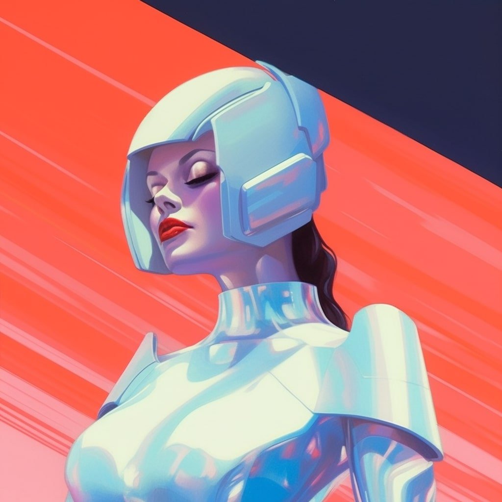 sergio_stefano_a_iridescent_futuristic_android_wears_a_ivory_co_b270bcf3-65db-41df-8b21-4add5fedea6b