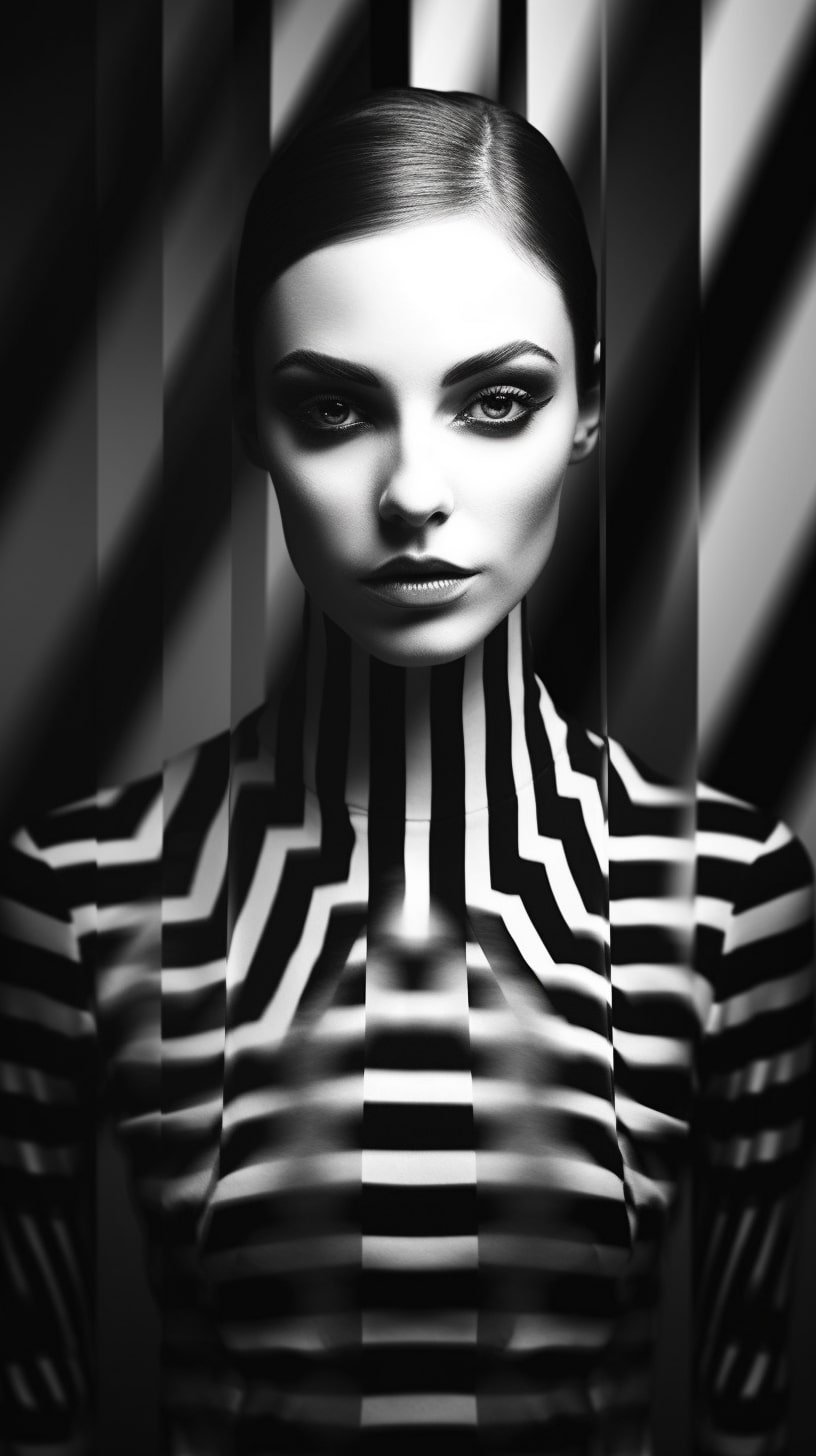 sergio_stefano_a_woman_with_a_black_and_white_striped_body_in_t_4c63ac9c-cdbf-4b46-a3f6-09381e5b3cb9