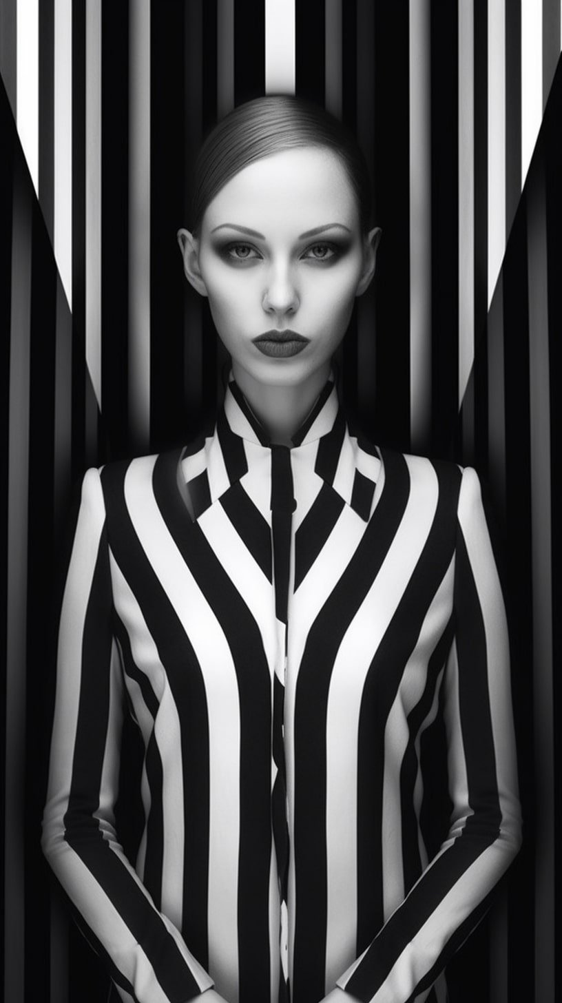 sergio_stefano_a_woman_with_a_black_and_white_striped_body_in_t_ebdb003e-9e4b-4452-a65a-8df569361071