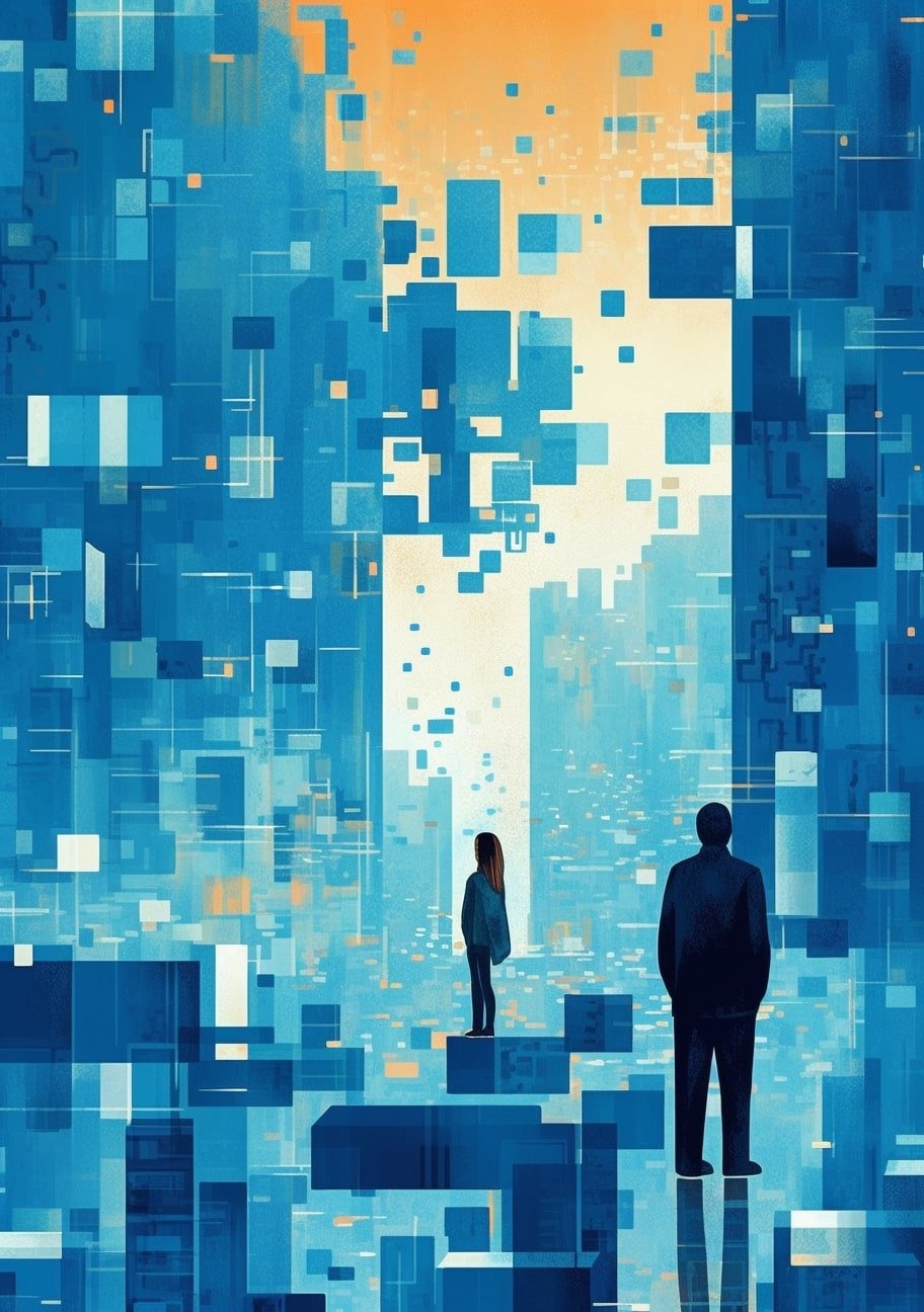 sergio_stefano_an_illustration_of_people_looking_at_BLUE_square_aeca706f-3a55-46de-8a67-c2e9a4a91b92