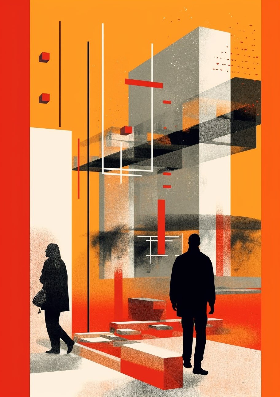 sergio_stefano_an_illustration_of_people_looking_at_ORANGE_squa_08c957f8-ecdc-4a8e-abaf-64f988c9f46d